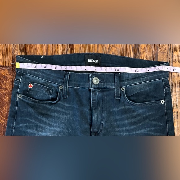 HUDSON Niko Mid-rise Super Skinny Ankle Jean in Obsess (dark wash) Size 28 - Picture 7 of 13